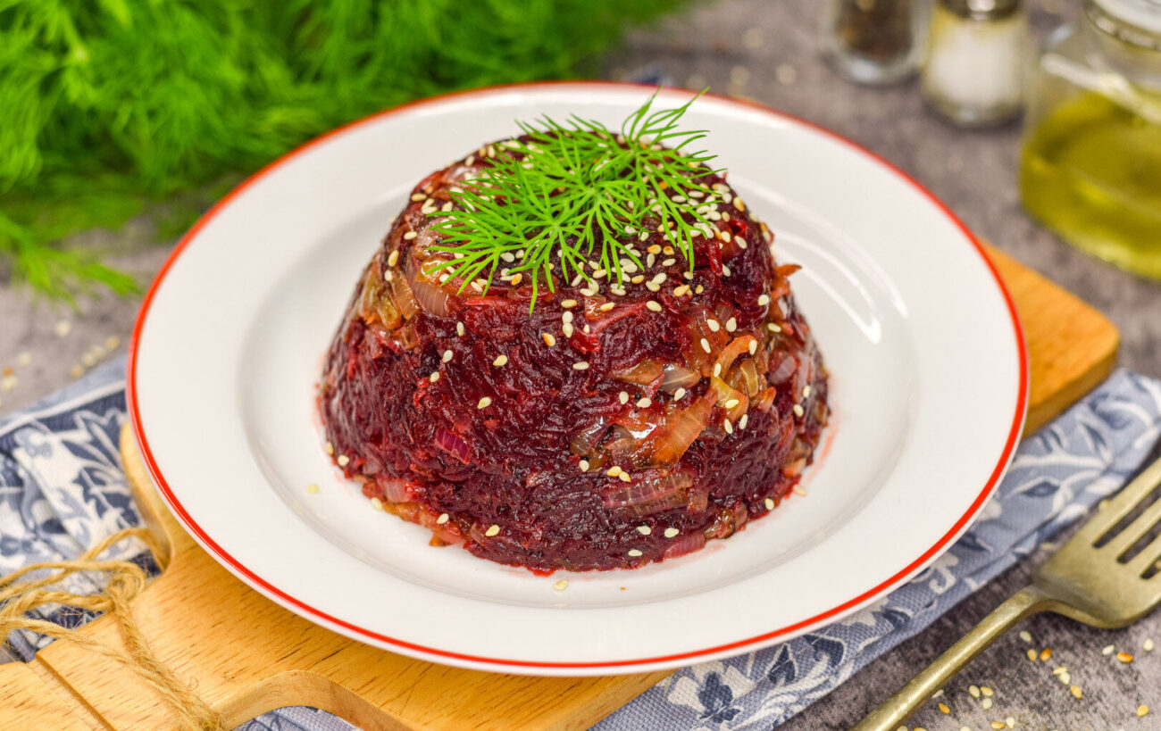 Салат из свеклы с растительным маслом