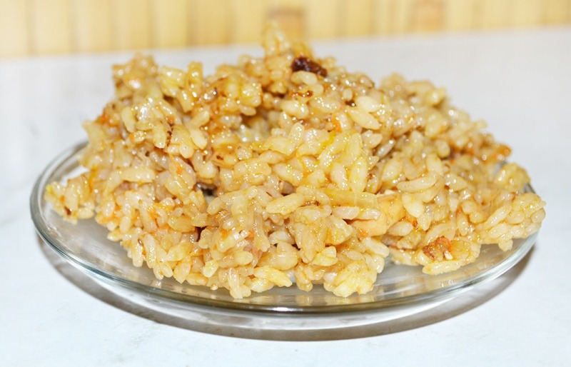 Японский плов с курицей и соусом Тирияки
